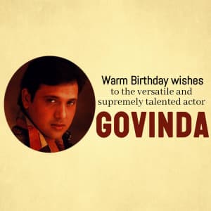 Govinda Birthday Instagram Post