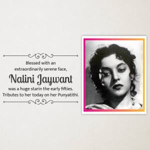 Nalini Jaywant Punyatithi poster Maker