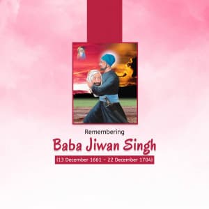 Baba Jiwan Singh Martyrdom Day whatsapp status poster