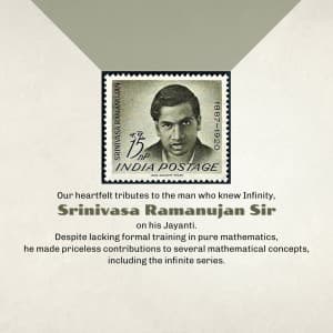 Srinivasa Ramanujan Jayanti Instagram Post
