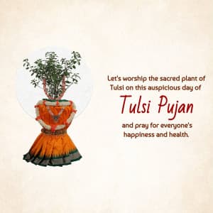 Tulsi Pujan graphic