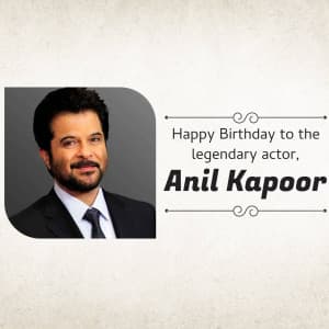 Anil Kapoor Birthday creative image