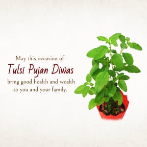 Tulsi Pujan event poster