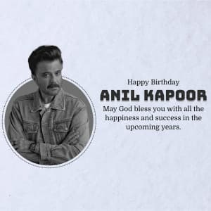 Anil Kapoor Birthday poster Maker
