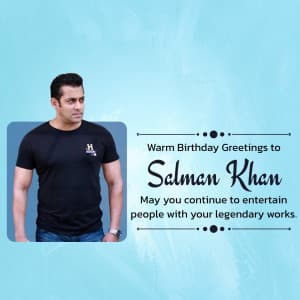 Salman Khan Birthday' marketing flyer