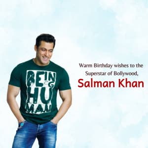 Salman Khan Birthday' creative image