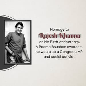 Rajesh Khanna Janm Jayanti graphic