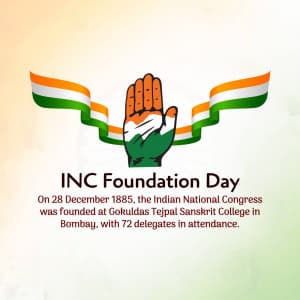 Congress Foundation Day Instagram Post