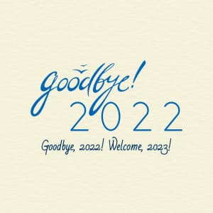 Good Bye 2022 flyer