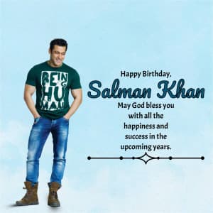 Salman Khan Birthday' event advertisement