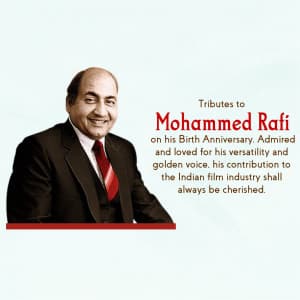 Mohammed Rafi Birth Anniversary banner