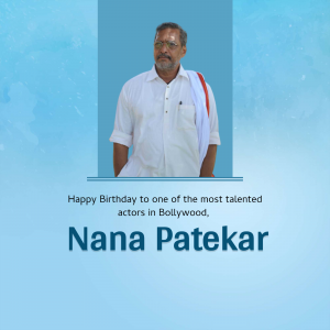 Nana Patekar Birthday graphic