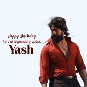 Yash Birthday graphic