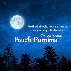 Paush Purnima event poster