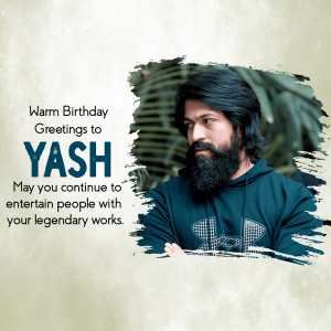 Yash Birthday Facebook Poster