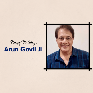 Arun Govil Birthday graphic