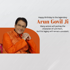 Arun Govil Birthday Instagram Post