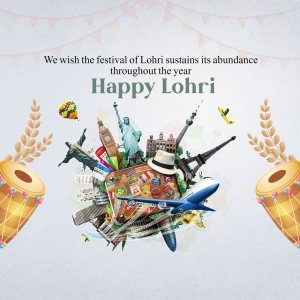 Happy Lohri advertisement banner