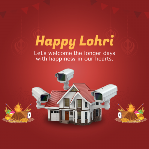 Happy Lohri whatsapp status poster