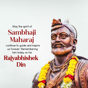 Sambhaji Maharaj Rajyabhishek graphic