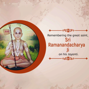 Ramanandacharya jayanti Facebook Poster