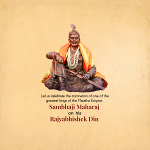 Sambhaji Maharaj Rajyabhishek poster Maker