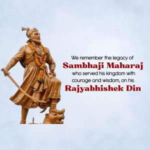 Sambhaji Maharaj Rajyabhishek event advertisement