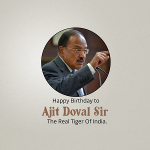 Ajit Doval Birthday creative image