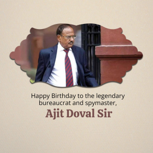 Ajit Doval Birthday Instagram Post