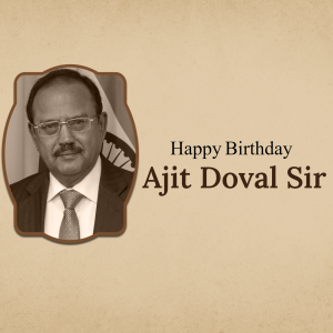 Ajit Doval Birthday event advertisement