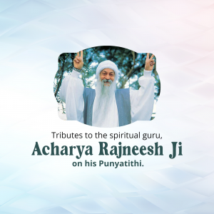 Acharya Rajneesh Punyatithi Facebook Poster