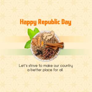 Republic day Business Post illustration