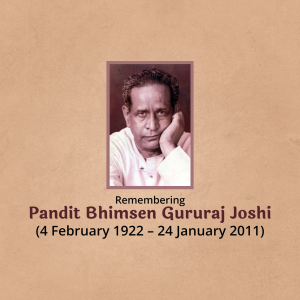 Bhimsen Joshi Punytithi marketing flyer