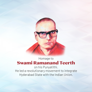 Swami ramanand teerth Punytithi flyer