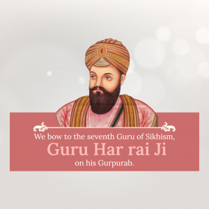 Guru Har Rai Jayanti poster Maker