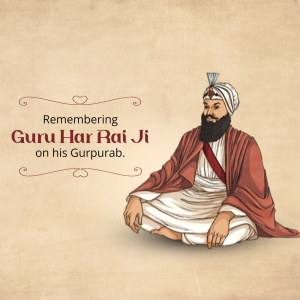 Guru Har Rai Jayanti event advertisement