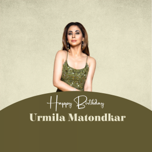 Urmila Matondkar Birthday poster