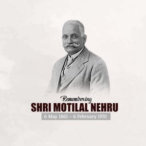 Motilal Nehru Punyatithi creative image