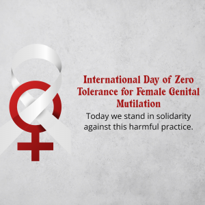 International Day of Zero Tolerance for Female Genital Mutilation Instagram Post