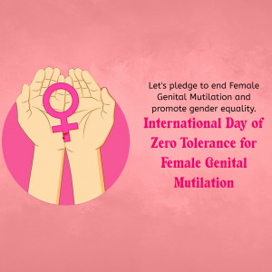 International Day of Zero Tolerance for Female Genital Mutilation poster Maker