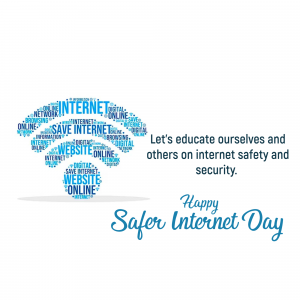 Safer Internet Day whatsapp status poster