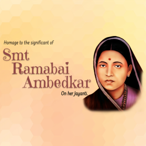 Ramabai Ambedkar Janam Jayanti Facebook Poster