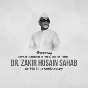 Zakir Husain Janmjayanti poster Maker