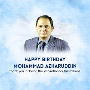 Mohammad Azharuddin Birthday Instagram Post