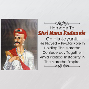 Nana Fadnavis Jayanti creative image