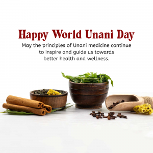 World Unani Day marketing poster