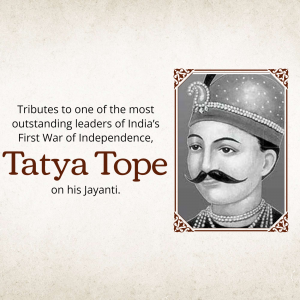 Tatya Tope Jayanti graphic