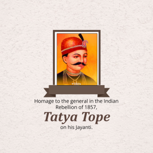 Tatya Tope Jayanti Instagram Post