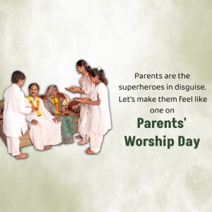 Parents' worship day creative image