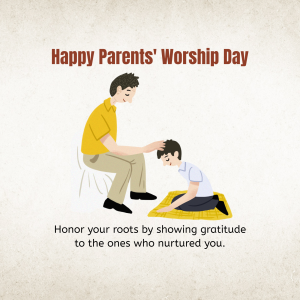 Parents' worship day event advertisement